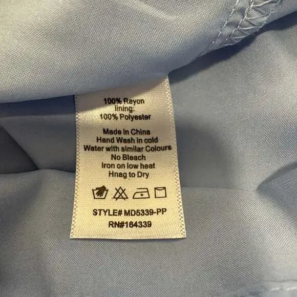 Petal & Pup Waverly Maxi Dress in Blue Stripe with Smocked Bodice Sz. XS - Picture 7 of 11